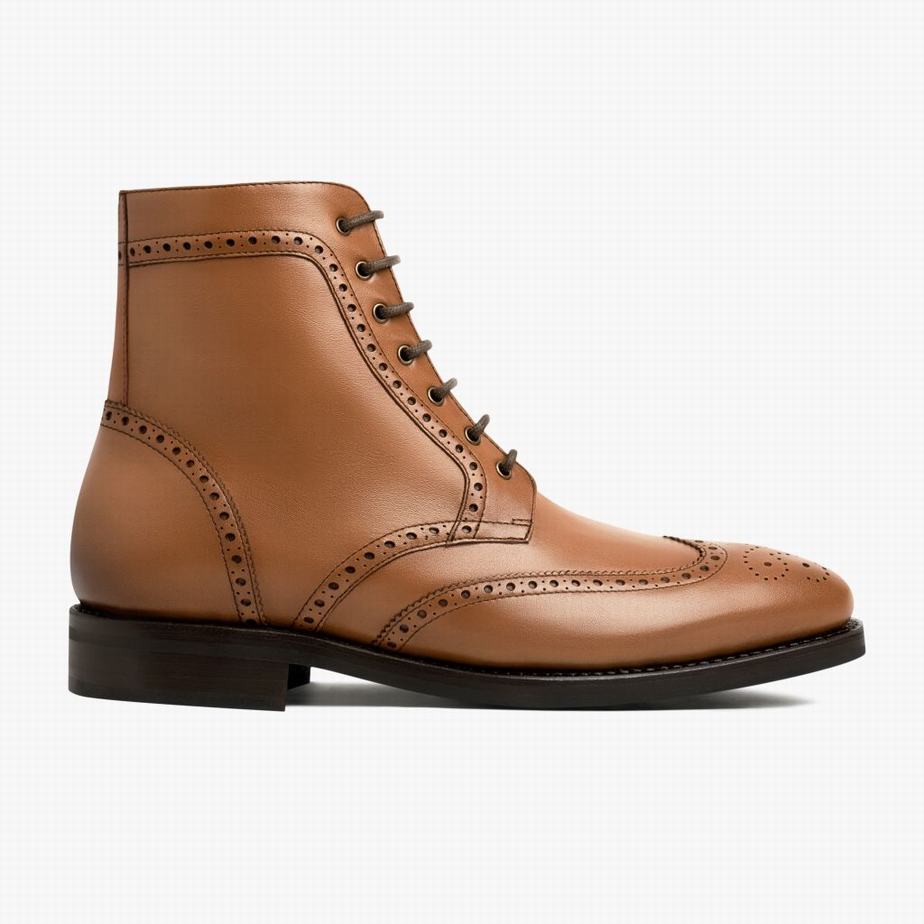 Brown Thursday Boots Wingtip Men Lace Up Boots | MKS5570HZ