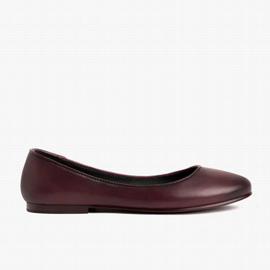 Burgundy Thursday Boots Feliz Women Ballet Flats | LQR7486BQ