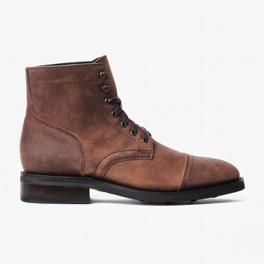 Chocolate Thursday Boots Captain Men Lace Up Boots | QKV3868UO