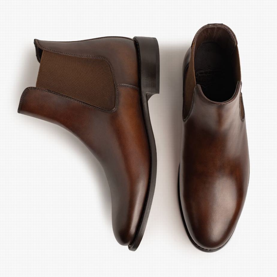 Chocolate Thursday Boots Cavalier Men Chelsea Boots | UVU8727XG