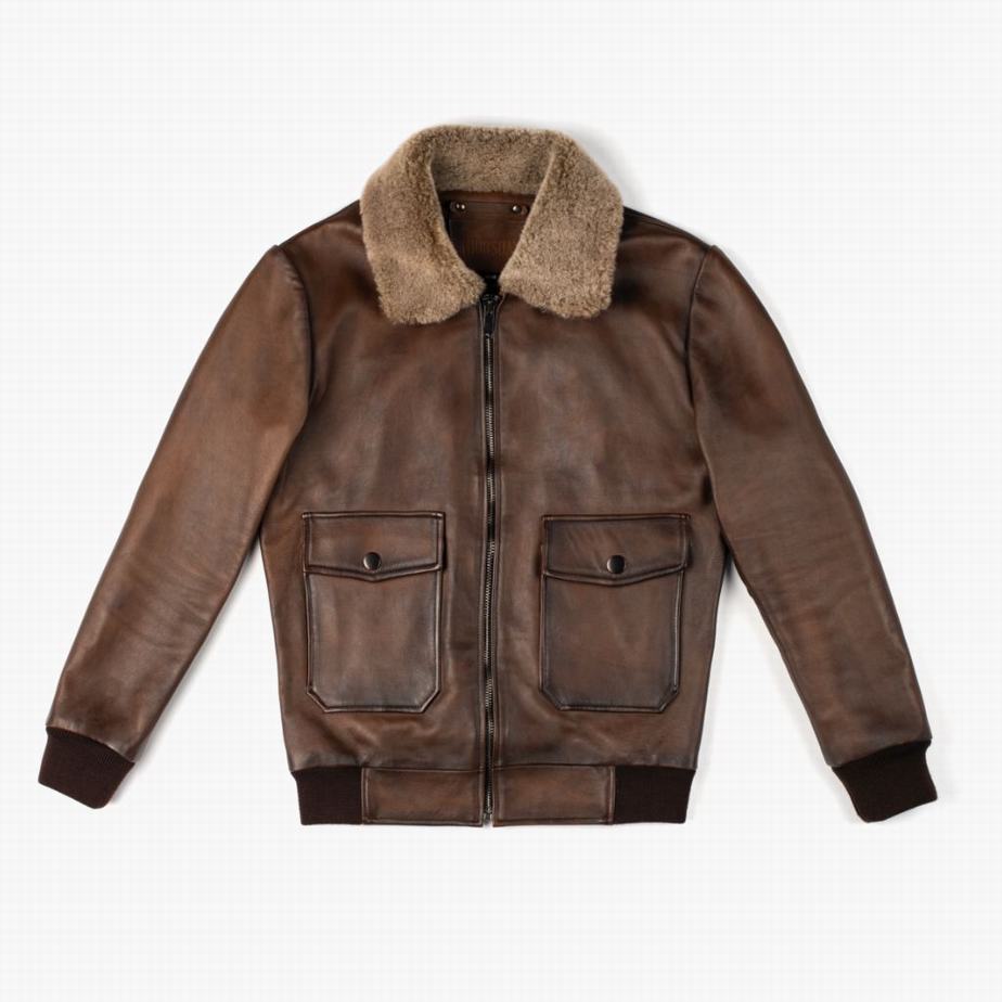 Chocolate Thursday Boots Flight Men Jackets | WKC6323WG