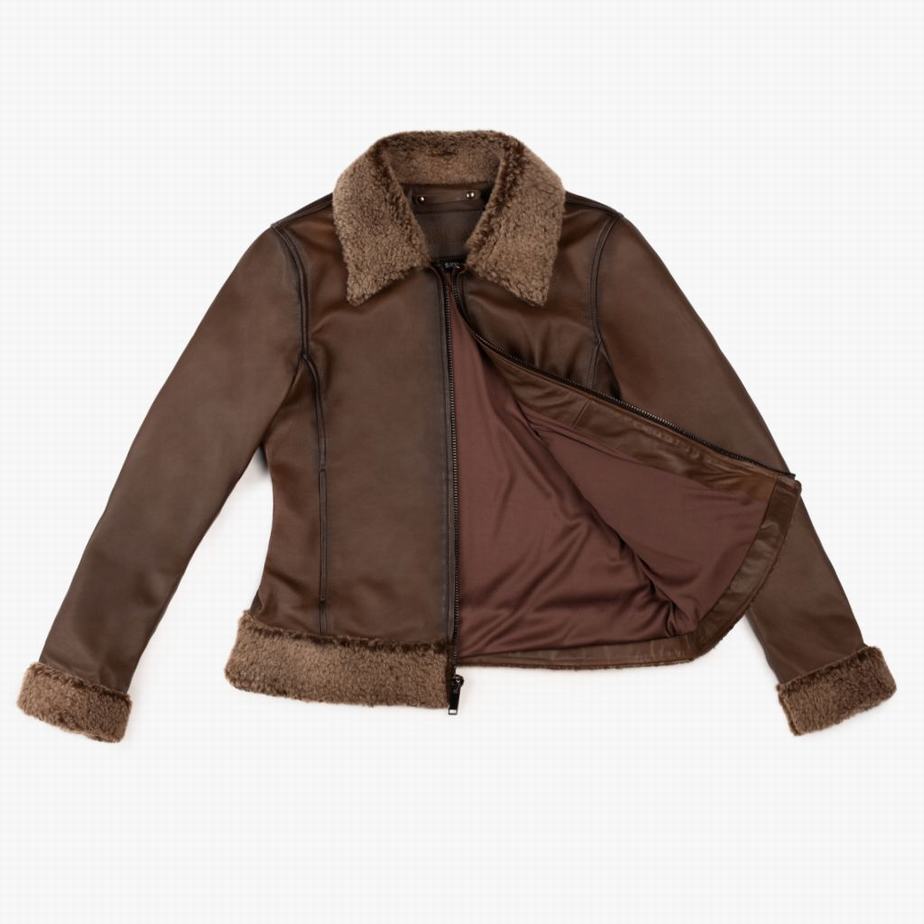 Chocolate Thursday Boots Flight Women Jackets | QGT9060JQ