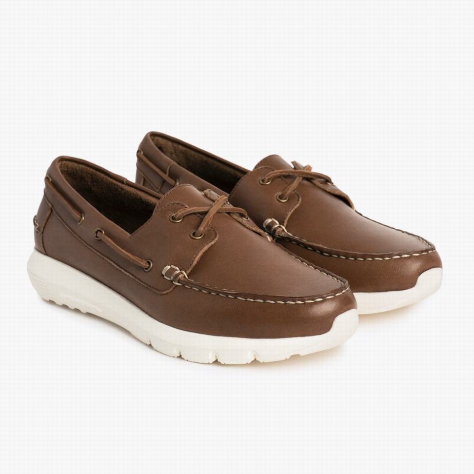 Chocolate Thursday Boots Handsewn Runner Men Boat Shoes | YTC4532NT