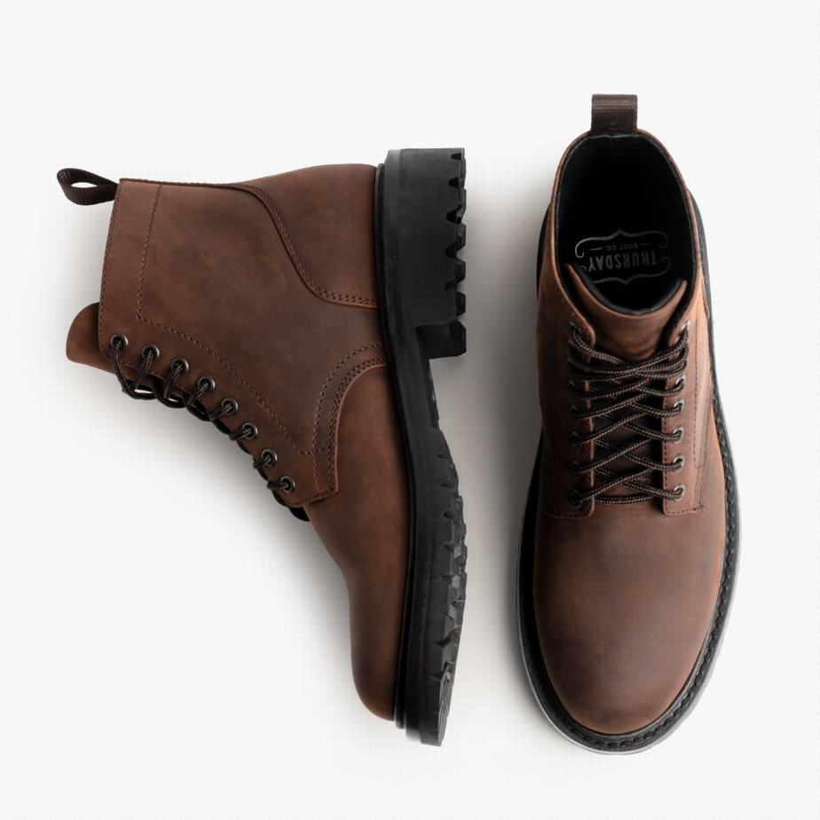 Chocolate Thursday Boots Hero Men Lace Up Boots | SCR7821BK