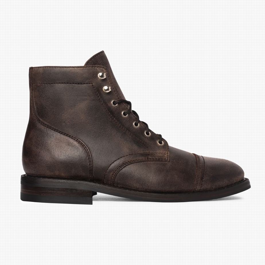 Coffee Thursday Boots Captain Men Lace Up Boots | YAC2587KB