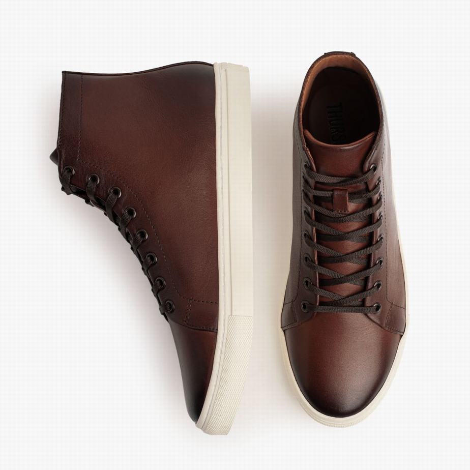 Coffee Thursday Boots Premier Men High-Top Sneakers | ZIV9165SR