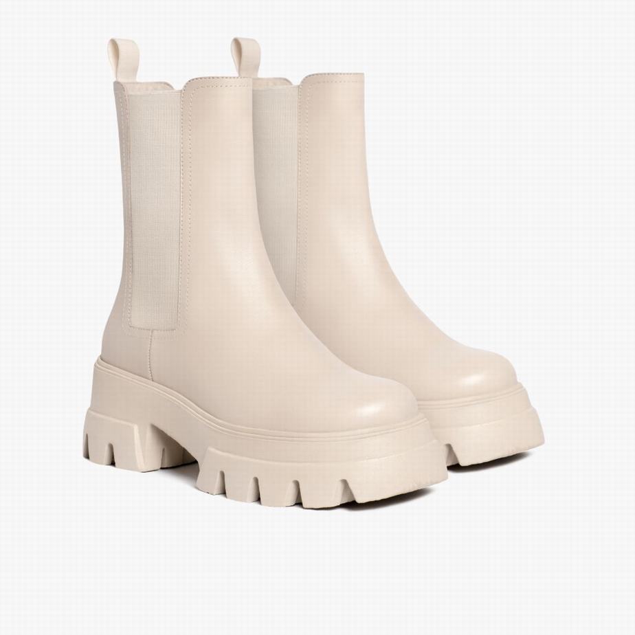 Cream Thursday Boots Reign Women Chelsea Boots | PBG6364MP