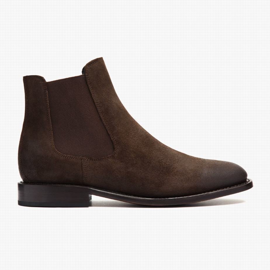 Dark Brown Thursday Boots Cavalier Men Chelsea Boots | IDR7490FK