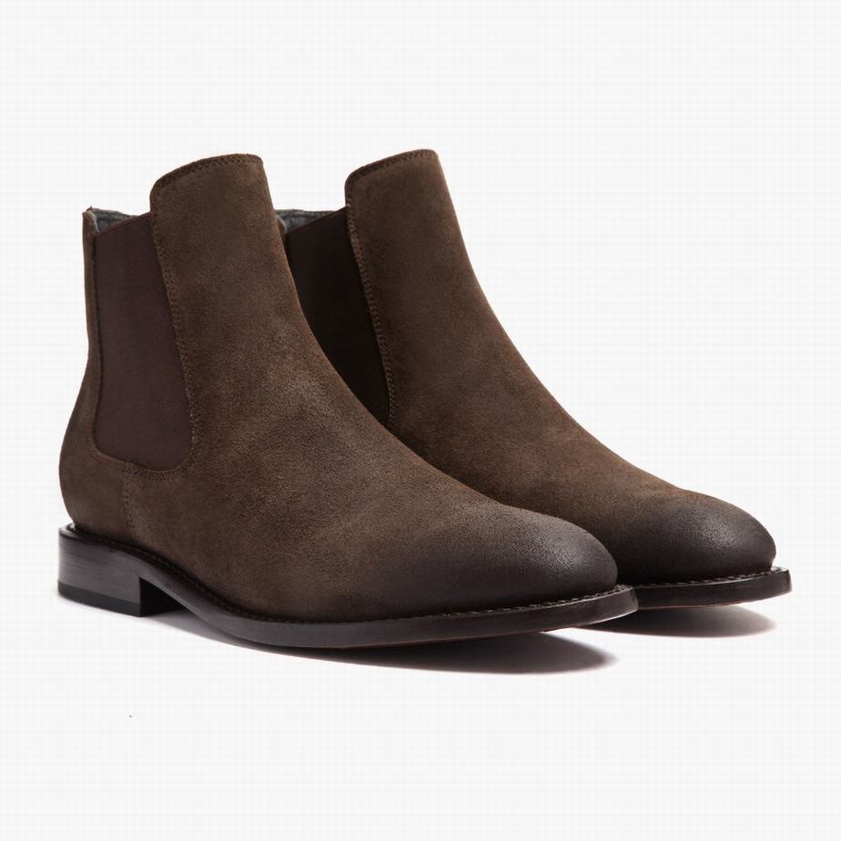 Dark Brown Thursday Boots Cavalier Men Chelsea Boots | IDR7490FK