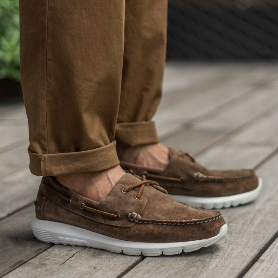 Dark Brown Thursday Boots Handsewn Runner Men Boat Shoes | IDH938JY