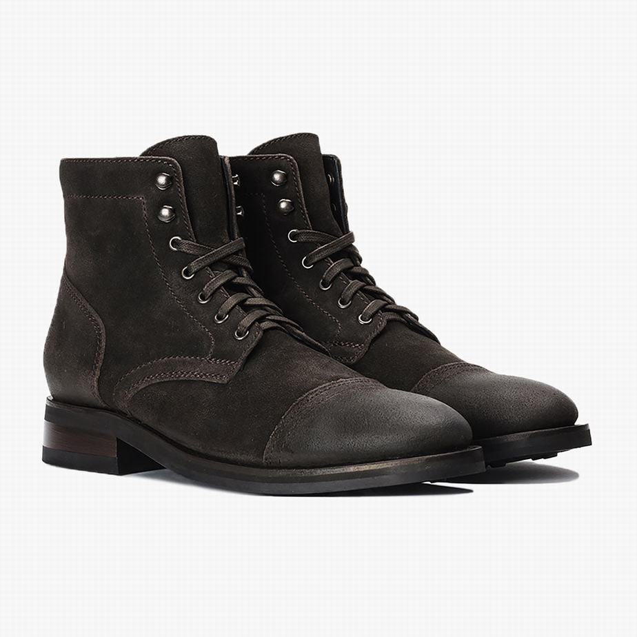 Dark Olive Thursday Boots Captain Men Lace Up Boots | VYO854RC