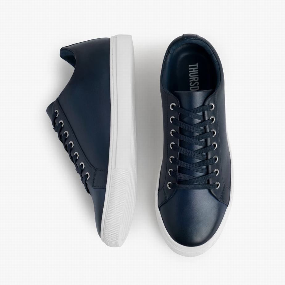 Deep Blue Thursday Boots Premier Men Low-Top Sneakers | ANI6256AW