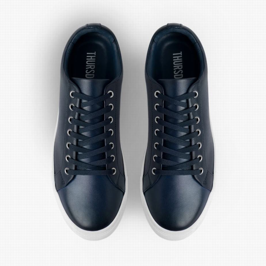 Deep Blue Thursday Boots Premier Men Low-Top Sneakers | ANI6256AW