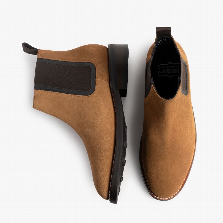 Orange Thursday Boots Duke Men Chelsea Boots | GMS7765ZZ