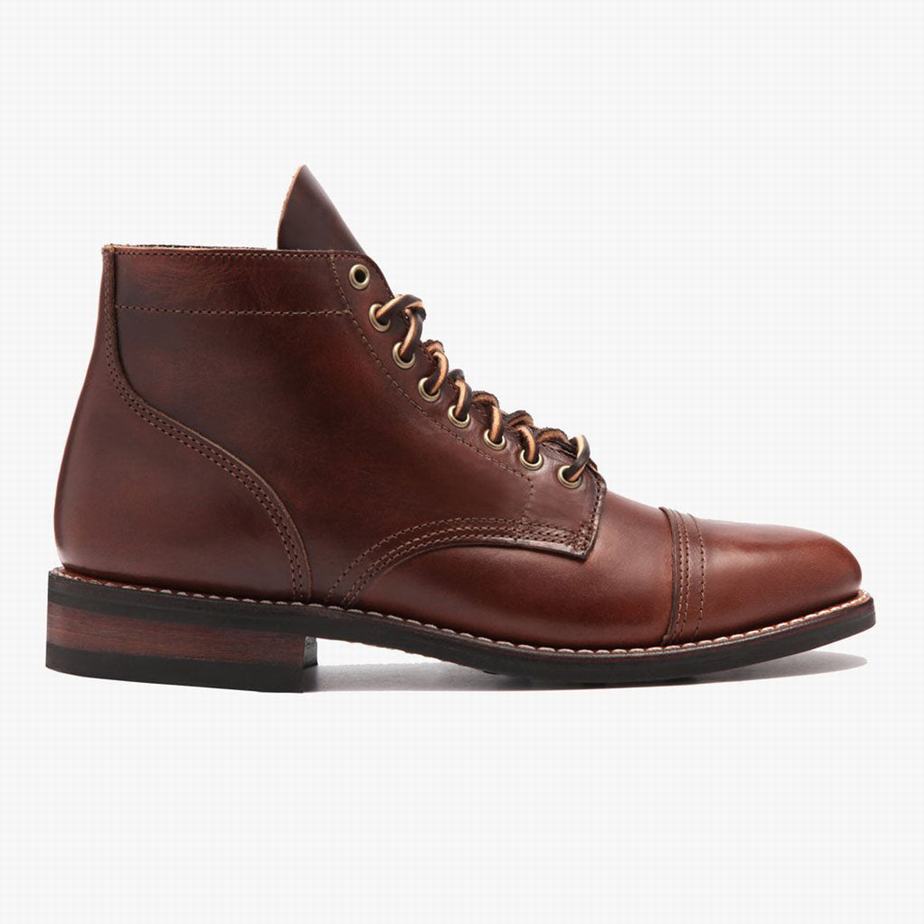 Red Brown Thursday Boots Vanguard Men Lace Up Boots | QNL3079KS