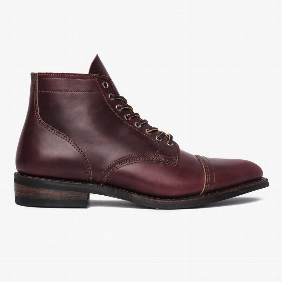 Red Brown Thursday Boots Vanguard Men Lace Up Boots | JVW7059LV