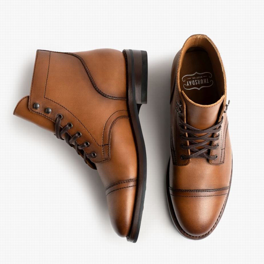 Toffee Thursday Boots Captain Men Lace Up Boots | RJG3194HJ