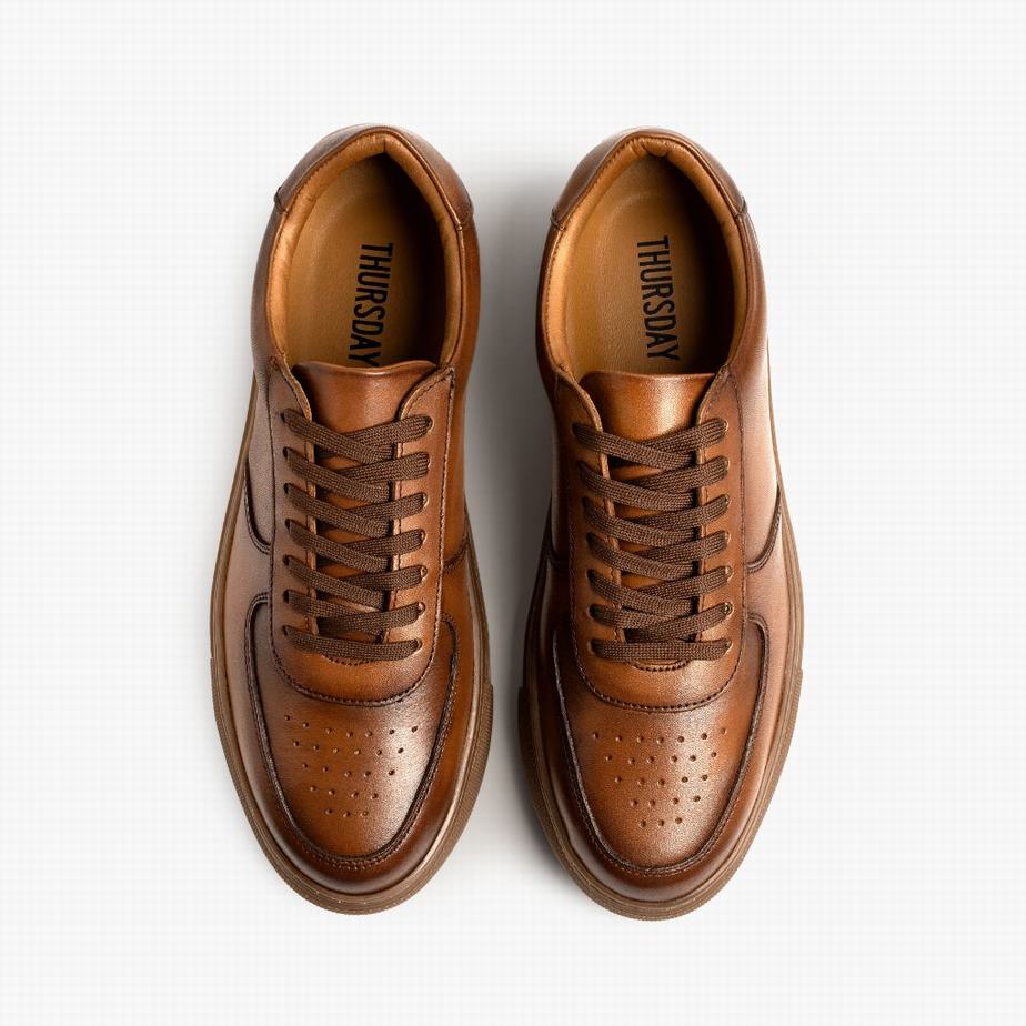 Toffee Thursday Boots Court Men Low-Top Sneakers | HKN2745HW