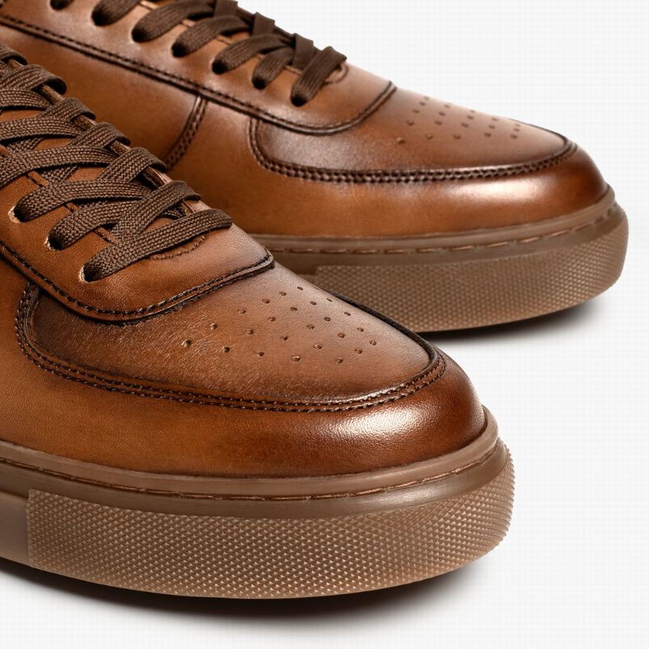 Toffee Thursday Boots Court Men Low-Top Sneakers | HKN2745HW