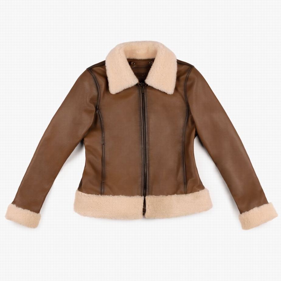 Walnut Thursday Boots Flight Women Jackets | ZXY7070FH