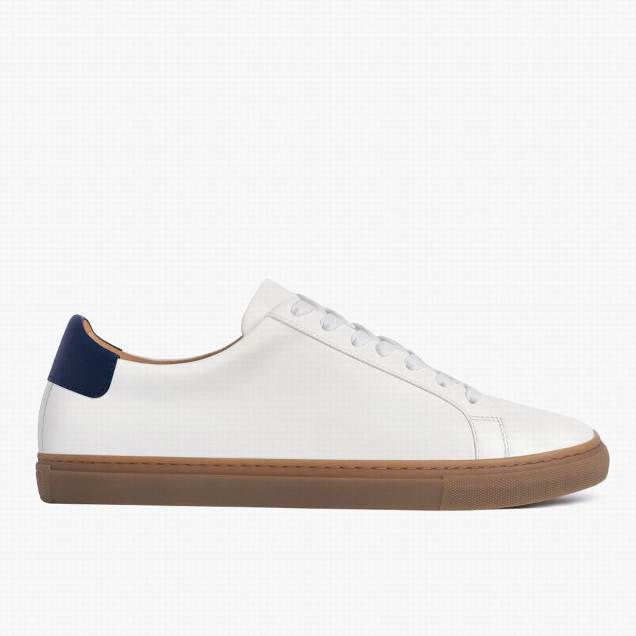 White Navy Thursday Boots Legacy Men Low-Top Sneakers | QAE6880EI