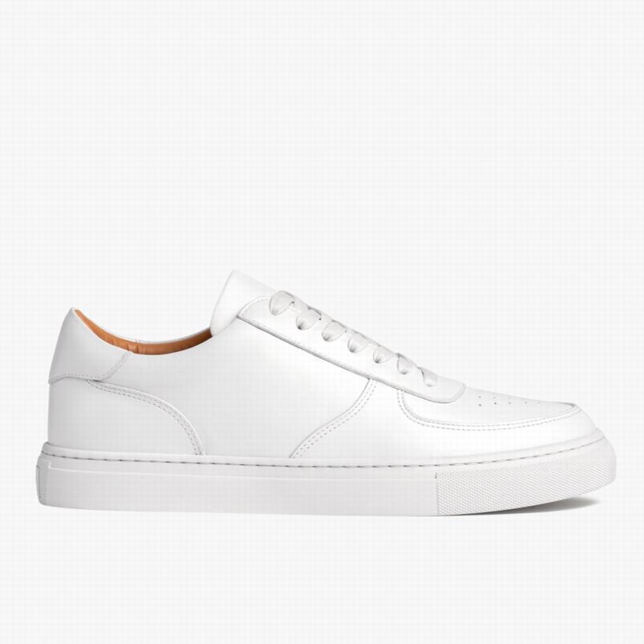 White Thursday Boots Court Men Low-Top Sneakers | NBQ2120GN