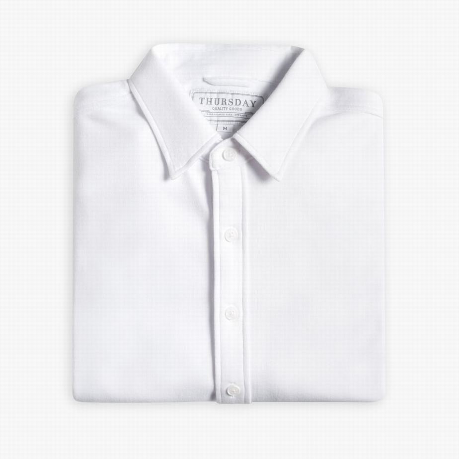 White Thursday Boots Everyday Button-Down Men Shirts | LFV5156ZR