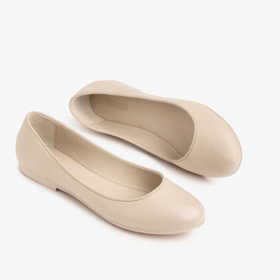 White Thursday Boots Feliz Women Ballet Flats | SUZ6762OR